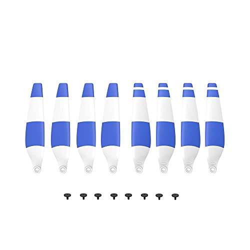 8pcs Propellers for DJI Mini 3 Pro Drone 6030F Prop Accessories Less Lower Noise Reduction Quick Release Propeller (Blue and White 8) - size: blue and white 8