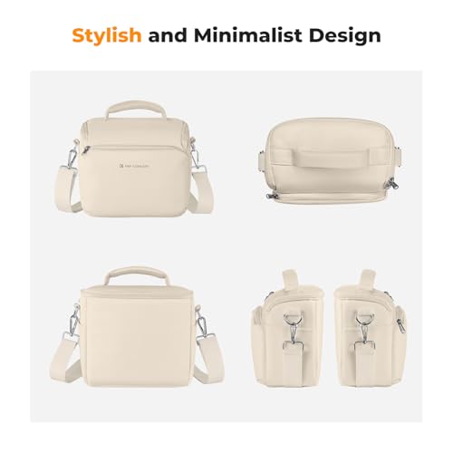 K&F CONCEPT Camera Sling Bag Small Crossbody Case - color: 03-Beige