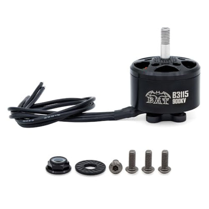 4pcs Surpass B3115 900KV Brushless Motors CW/CCW 5-6S for FPV Racing Drone Quadcopter with 250mm 18AWG Silicone Wires(Black)
