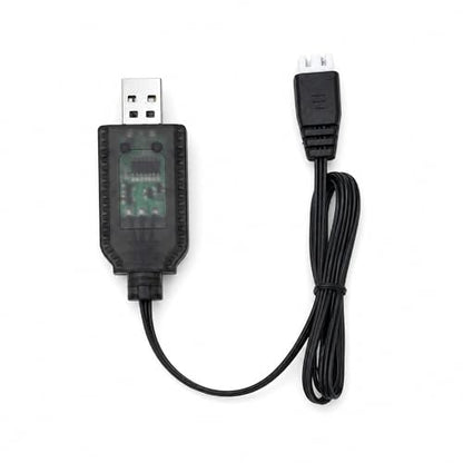 7.4V, 3 Pin USB Charger Compatible with Gel Blaster, Splatter Ball Gun, SCX24 RC Car, Drone - XH-3P 2S Lipo Battery Charger Cable (1.8Ft)