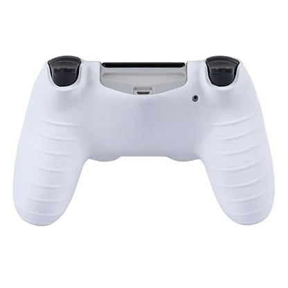 RALAN Controller Skins for PS4,Fruit Silicone Controller Cover Skin Protector Compatible /PS4 Slim/PS4 Pro Controller with 2 Cute Thumb Grips Caps… - color: White black lighting