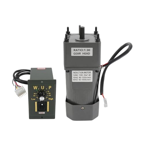 0-45RPM 120W 30K Variable Speed Gear Reduction Motor with Speed Controller - color: 120W 30K