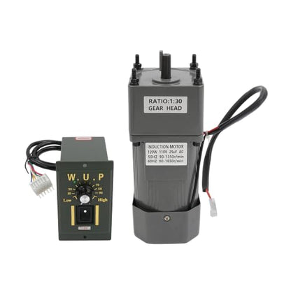 0-45RPM 120W 30K Variable Speed Gear Reduction Motor with Speed Controller - color: 120W 30K