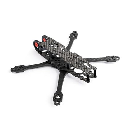 JeeFly 225mm FPV Drone Frame Carbon Fiber 5 inch Quadcopter Freestyle Frame Kit Lightweight X-Class Racing Chassis with Battery Strap (Drone Frame Only) - size: Drone Frame Only