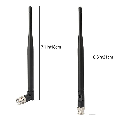 Eightwood UHF 400MHz-900MHz Antenna BNC Male Antennae 2-Pack for Ham Radio Scanner Handheld Amateur Receiver