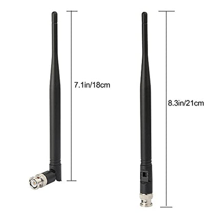 Eightwood UHF 400MHz-900MHz Antenna BNC Male Antennae 2-Pack for Ham Radio Scanner Handheld Amateur Receiver