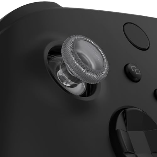 eXtremeRate Clear Black Replacement Thumbsticks for Xbox Series X/S Controller, for Xbox One Standard Controller Analog Stick, Custom Joystick for Xbox One X/S/Elite Controller - color: Clear Black