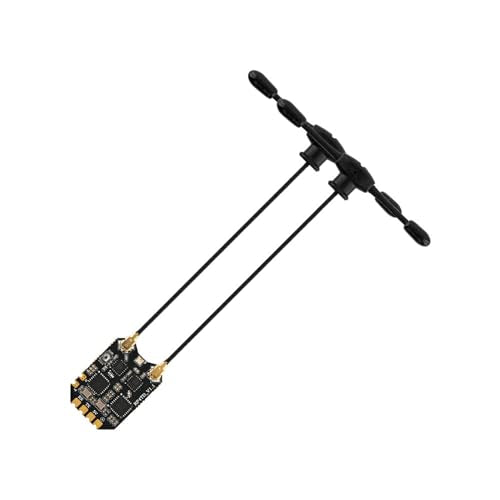 RadioMaster RP4TD ELRS Diversity FPV Receiver - 2.4ghz ExpressLRS Nano Receiver Drone RX Module with 65mm UFL T Antenna for FPV Drone Tiny Whoop Fixed-wing RC Plane by Speedybee
