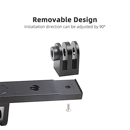 Aluminum Dual Mount,Twin Adapter Mount Compatible with GoPro Hero 13 12 11 10 9 8 7 6 5 Black,APEMAN/AKASO/DJI Omso Action 5 pro/4/3/2 and More