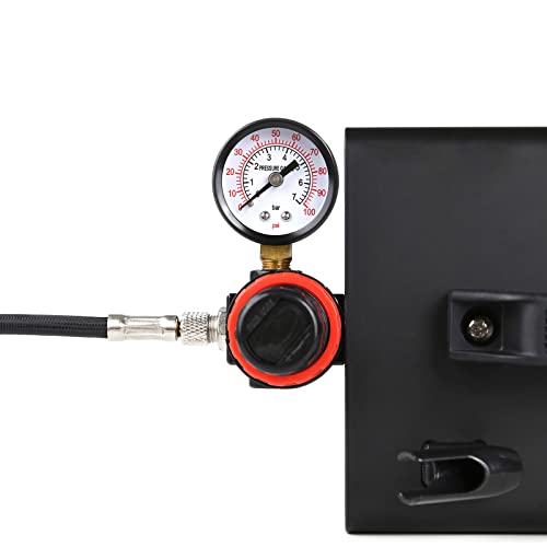 MEEDEN Airbrush Compressor Kit: 1/5 HP Powerful & Quiet with 6 ft Hose - color: Single - Black