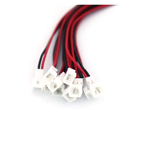FainWan 20 Pairs JST 1.25mm 2 Pin Micro Male Female Connector Plug 80mm Wires Cables