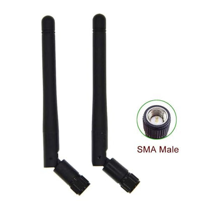 2.4GHz WiFi Antenna 3dBi SMA Male for Router, IP Camera, 2 Pack