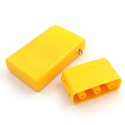 CUESOUL ANTIE Hard Dart Case, Holds 6 Steel/Soft Tip Darts & Extra Tips, Shafts & Flights, Durable Use - color: Solid Yellow