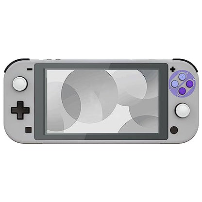 eXtremeRate Classic SNES Style DIY Replacement Shell for Nintendo Switch Lite, NSL Handheld Controller Housing w/Screen Protector, Custom Case Cover for Nintendo Switch Lite - color: Classic SNES