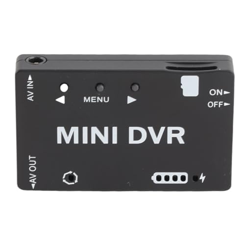 Mini FPV DVR Module, FPV Recorder, Video Audio Recorder, NTSC PAL Switchable Built in Battery, Aluminum Alloy Shell, 53x33x9mm 32GB Support