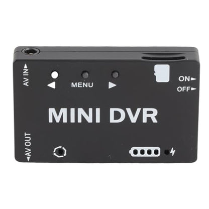 Mini FPV DVR Module, FPV Recorder, Video Audio Recorder, NTSC PAL Switchable Built in Battery, Aluminum Alloy Shell, 53x33x9mm 32GB Support