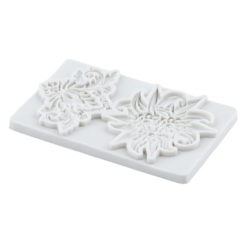 Flower Polymer Clay Mold Baroque Relief Flower Silicone Molds - color: Style G