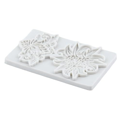 Flower Polymer Clay Mold Baroque Relief Flower Silicone Molds - color: Style G