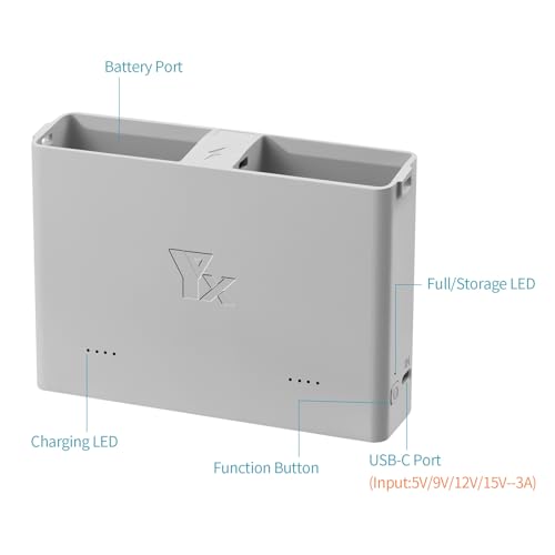 Battery Charging Hub for DJI Mini 4 Pro/Mini 3/ Mini 3 Pro, Two-Way Battery Charger Fast Charging Board Compatible with Mavic Mini 4 Pro/Mini 3/ Mini 3 Pro
