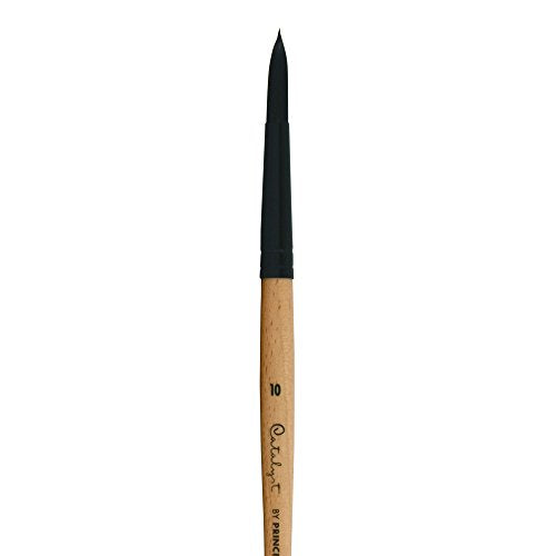 Princeton Catalyst Polytip, Brushes for Acrylic and Oil, Series 6400 Long Handle, Round, Size 10 - size: Size 10
