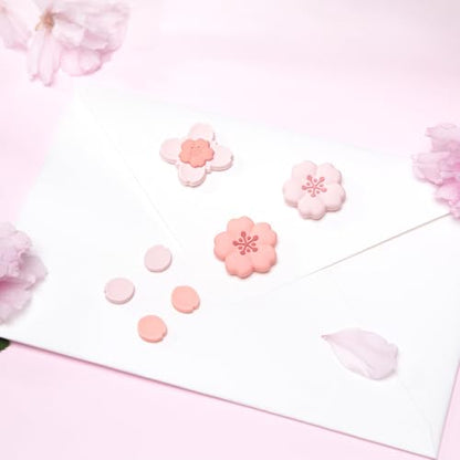 GeekShare Sakura Cross D-Pad Button Caps Thumb Grip Caps Set Compatible with Switch 2 / Switch 1, ABXY Key Buttons Sticker Cover Caps, Cherry Pink - size: Switch 2
