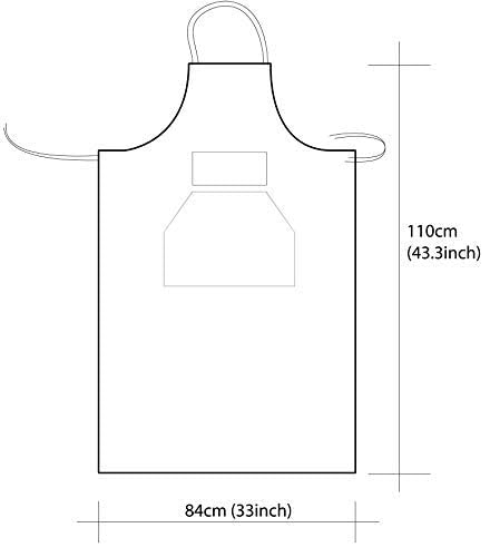 Artist apron / Long apron - Beige - color: Beige