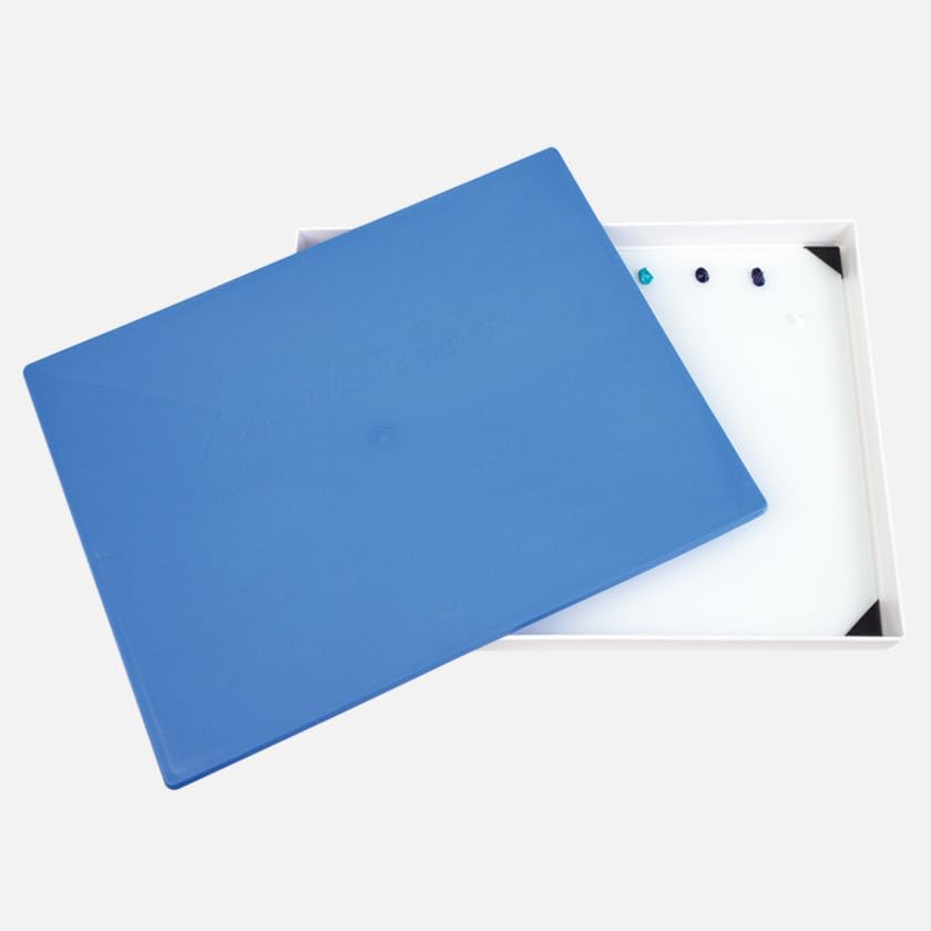 New Wave POSH Glass Arist Palette & Masterson Artist Palette Seal 12"X16" Set, Tempered Glass Palette + Airtight Seal, Keep Oil Paint Fresh, Preserve Paint, Transport Safely, Made in USA (White) - color: White