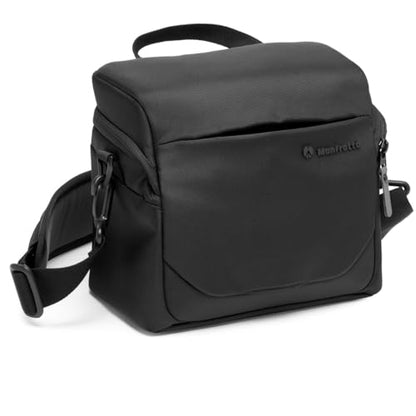 Manfrotto Advanced Shoulder Bag L III, for Reflex and Mirrorless Camera with Lens, Camera Case with Tripod Mount and Rain Cover