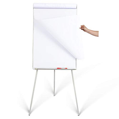 Whiteboard Easel 36" x 24" Height Adjustable, Magnetic Dry Erase Easel - color: White, size: 24"W x 36"H