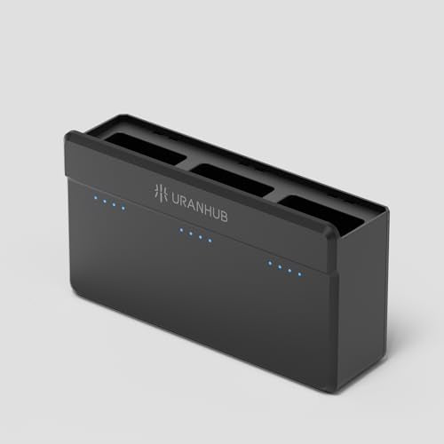 UranHub G30 Drone 3-in-1 Charging Dock, Compatible with UranHub G30 Drones, Black Brown