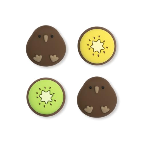 GeekShare Cute Silicone Kiwi Joystick Caps Compatible with Switch 2 - Anti-Slip Thumb Grip Caps - Silicone Analog Cover Thumbstick Grips for Switch 2025 - color: Kiwi