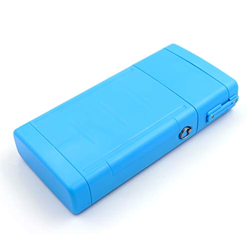 CUESOUL ANTIE Hard Dart Case, Holds 6 Steel/Soft Tip Darts & Extra Tips, Shafts & Flights, Durable Use - color: Solid Blue