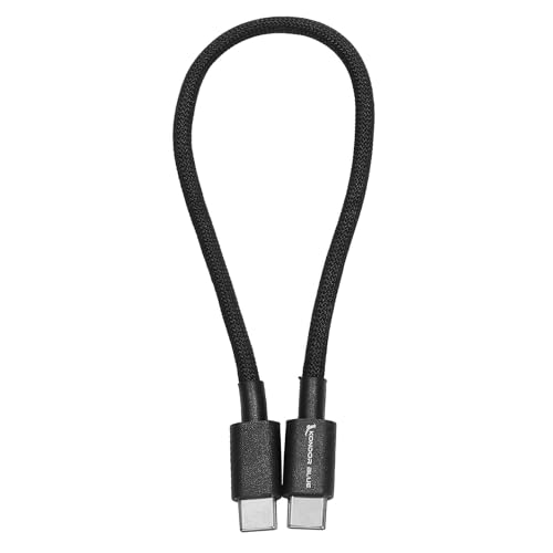 KONDOR BLUE | 10 Inch USB-C Cable for DJI LiDAR Focus System | Reliable Communication Cable for Compatible LiDAR Workflows | Black - size: 10 Inch