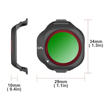 ND CPL LP Filter Set for DJI Mini 5 Pro Drone Lens Filter Accessories, 4 Pack ND8 ND16 CPL Polarizer Anti-Light Pollution Neutral Density Filters, Multi-Layer HD Optical Glass