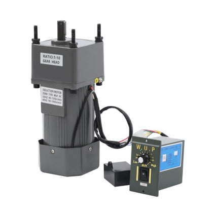 0-135RPM 250W 10K AC Variable Speed Gear Reduction Motor with Controller - color: 250W 10K