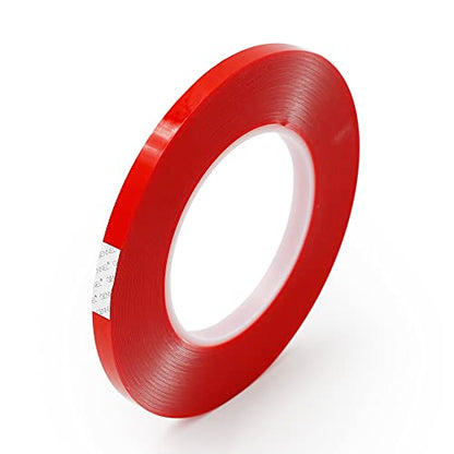 8mm x 15m (0.3" x 49ft) Clear Double Sided Strong Acrylic Tape - size: 8mm