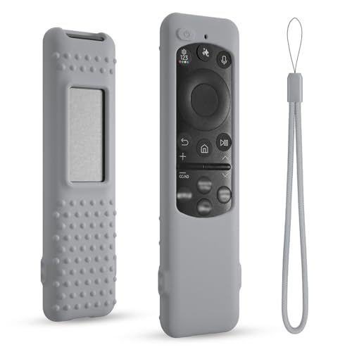 Silicone Case for Samsung TM2560E Remote Control, Compatible with 2025 Neo QLED Smart TV Remote BN59-01432A BN59-01432J BN59-01455A (Grey) - color: Grey