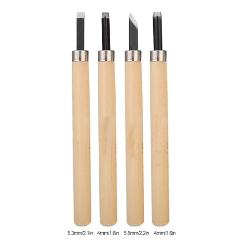 4-Piece Wood Carving Knife Set for Rubber Stamps, #1 - size: #3