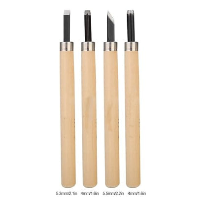 4-Piece Wood Carving Knife Set for Rubber Stamps, #1 - size: #3
