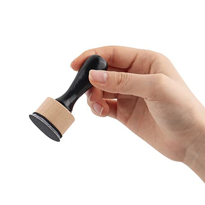 Briartw 42 PCS,2pcs Mini Ink Blending Tool,10pcs Flat Foams,20pcs Sanding Disks and 10pcs Round Stackable Jars,Medium-Grit Sandpaper Provides The Ideal Friction to Work On Cardstock, Chipboard, Wood - color: 2 Handle+10 Foam+20 Sanding Disk+10 Jars