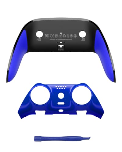 CHARM FOCUS Replacement Shell Set for PS-5 Edge Controller, TPE Grip Cover - color: Blue