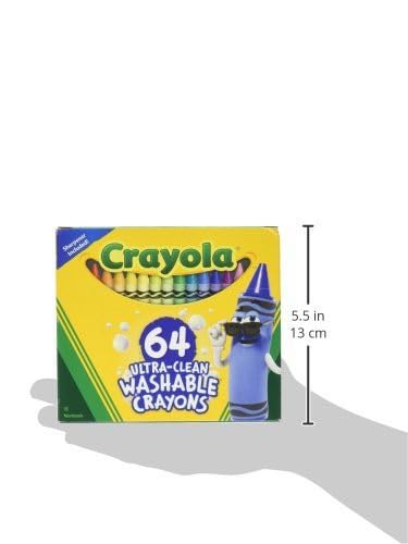 Crayola Washable Crayons for Kids 64ct, School Supplies, Amazon Exclusive