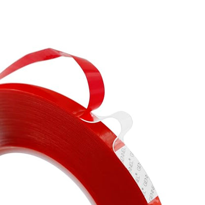 8mm x 15m (0.3" x 49ft) Clear Double Sided Strong Acrylic Tape - size: 8mm