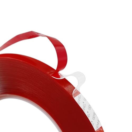 8mm x 15m (0.3" x 49ft) Clear Double Sided Strong Acrylic Tape - size: 8mm