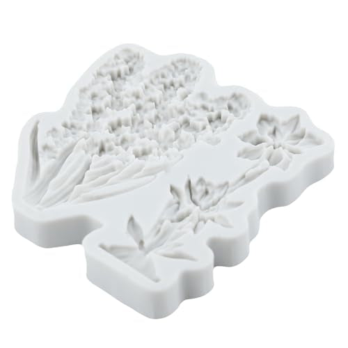 Flower Polymer Clay Molds Flower Leaf Silicone Resin Mold - color: Style G