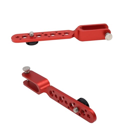 Expansion Arm Bracket for DJI Ronin 2 Gimbal Tilt Axis to DJI Teradek Bolt Bond Vaxis Video Transmission Transmitter Receiver, 1/4"-20 3/8"-16 M3 Threads Red - color: Red, size: Ronin 2 tilt axis extender arm