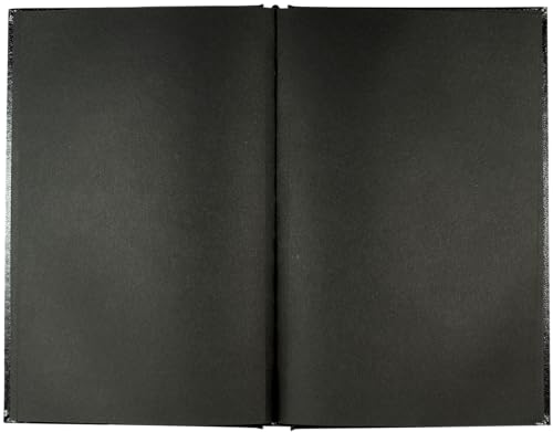 Premium Black Paper Sketchbook (5-1/4'' wide x 8-1/2'' high)
