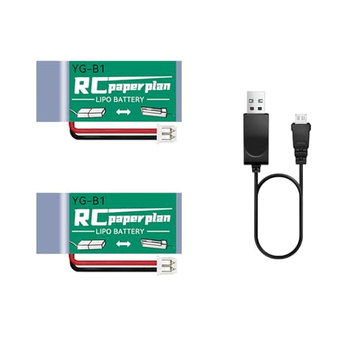 2Pcs 3.7V 150mAh Lipo Battery for RC Toy & Model (PH1.25) - size: 150mAh-PH1.25