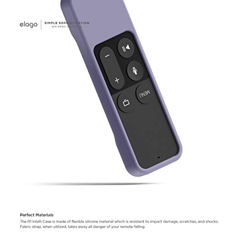 elago R1 Intelli Case for Apple TV 4K Siri Remote 1st Gen - color: Lavender Grey