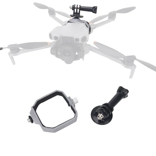 Mini 5 Pro Drone Camera Mount Top Carry Extension Bracket with 1/4 Screw Tripod Mount Adapter Compatible for DJI Mini 5 Pro Drone Accessories for Action Camera/LED Flight Light